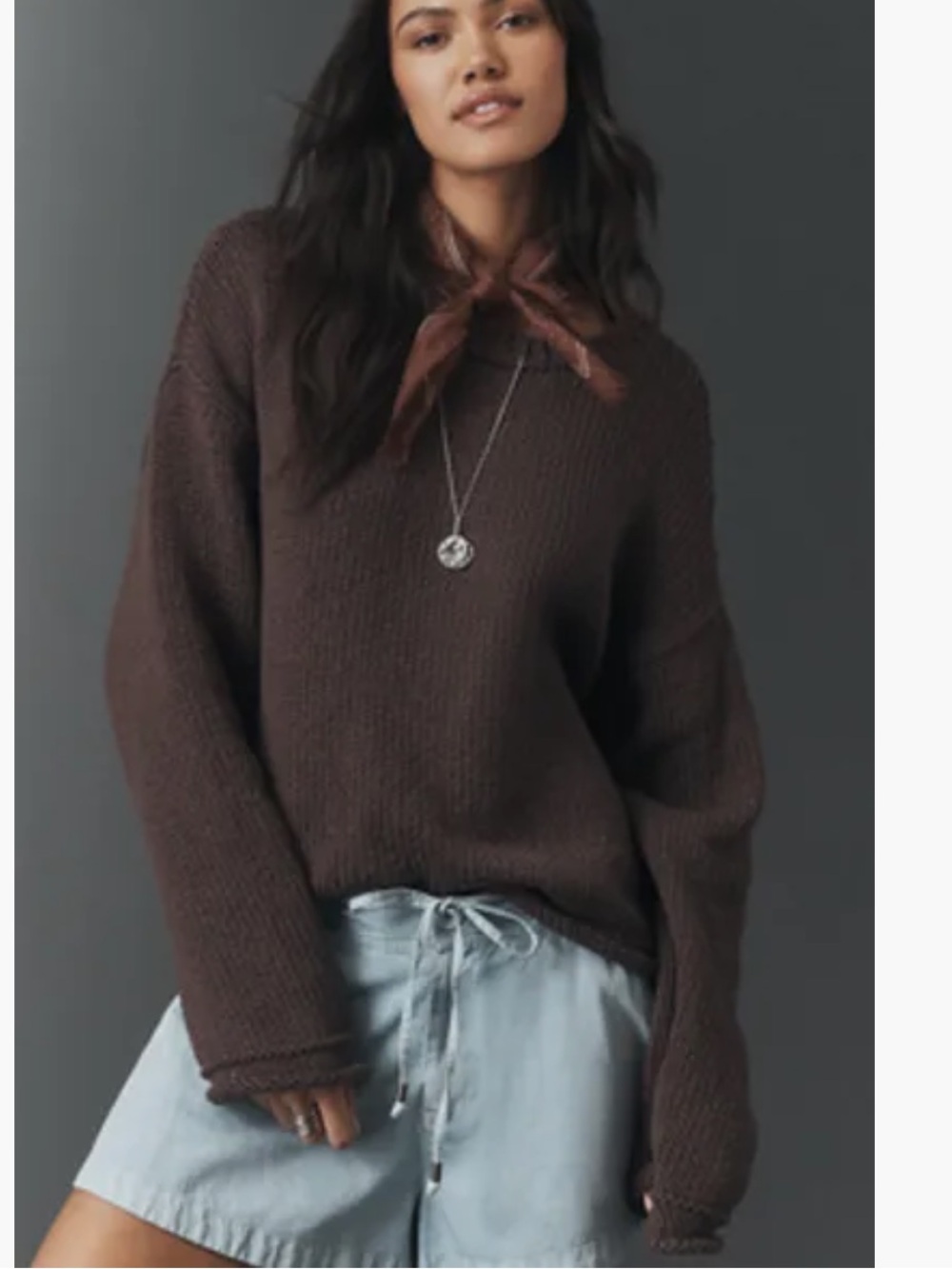 NWT Pilcrow Harlow Oversized Roll Hem Sweater